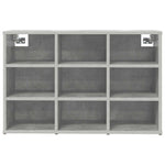 Shoe Cabinet Concrete grey 77.5 x 30 x 51 cm Engineered wood 808679