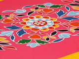 Sideboard Solid Mango Wood Pink Hand Painted 244839