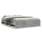 Bed Frame without Mattress Concrete Grey 150x200cm Engineered Wood 3295649