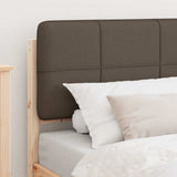 Bed Frame with Upholstered Headboard Taupe 90 x 190 cm 878017