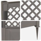 Trellis with Spike Grey 99 x 6 x 165 cm PP 42041744