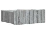 Wall-Mounted Bedside Cabinet 2 pcs Grey Sonoma Engineered Wood 898288