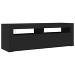 TV Cabinet with LED Lights Black 120x35x40 cm 804311