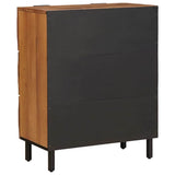 Sideboard Acacia Brown Finish 60 x 33 x 75 cm Solid Mango Wood 4017903