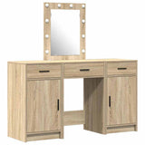 Dressing Table with Door Brown 50 x 41 x 135 cm Engineered Wood 3334256