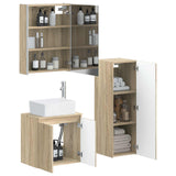 Bathroom Furniture Set 4 pcs Sonoma Oak 3407449