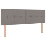 ZNTS Box Spring Bed with Mattress in Taupe, 140 x 200 cm, Fabric 3341108