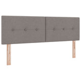 ZNTS Box Spring Bed with Mattress in Taupe, 140 x 200 cm, Fabric 3341108