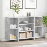 Sideboard Concrete Grey 120x30x75 cm Engineered Wood 809624