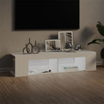 TV Cabinet with LED Lights White 135x39x30 cm 804229