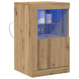 LED Sideboard Artisan Oak 41 x 37 x 67 cm Engineered Wood 863020
