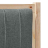 Upholstered Headboard Brown 80 cm Solid Pine Wood 879090