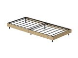 Modern Floating Bed with Recessed Detailing & Headboard, Fitted with LED Ambient Lighting, Robust W5510P517483