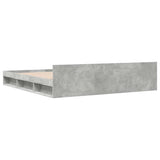 Bed Frame with Drawers without Mattress Concrete Grey 180x200 cm Super King 3280730