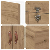 Storage Bed Frame Artisan Oak 100 x 200 cm Engineered Wood 3335356