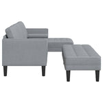 Sofa Set 2 pcs Light Grey 173 x 131 x 67 cm Fabric 3329252