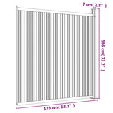 Fence Panel WPC Grey 173x186 cm 4003980