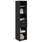Highboard Black Oak 40 x 42.5 x 185 cm Engineered Wood 3402637