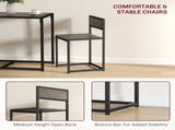 Dining Table and Chairs Set 2, Dining Room Sets, Rectangular Space Saving Table and 2 Chairs for T3398P344812
