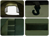 Cabin Tent Olive Green 488 x 244 x 183 cm Polyester and Steel 42029036