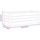 Garden Raised Bed PP Stone Grey 100x43x35 cm 317580