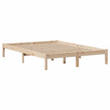 Bookcase Bed without Mattress 140x200 cm Solid Wood Pine 3321587