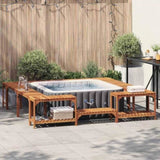 Hot Tub Surround Brown 255 x 255 x 55.5 cm Solid Acacia Wood 3334765