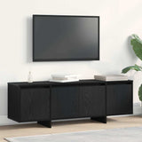 TV Cabinet Black Oak 120 x 30 x 40.5 cm Engineered Wood 862709