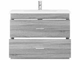 Bathroom Furniture Set Grey Sonoma 81 x 40 x 84.5 cm 3404379