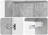Bathroom Furniture Set Concrete Grey Engineered Wood 3404343