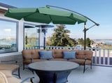 2.7m Garden Parasol Cantilever Umbrella with Crank Handle and Cross Base for Outdoor, Hanging Sun T3398P319937