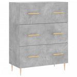 Highboard Concrete Grey 69.5x34x180 cm Engineered Wood 3189369