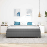 Bed Frame with Mattress Light Grey 180 x 200 cm Fabric 3399135