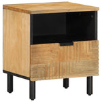 ZNTS Bedside Cabinet Brown 40x33x46 cm Solid Wood Mango 4017726