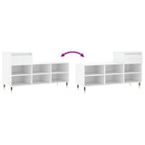 ZNTS Shoe Cabinet White 102x36x60 cm Engineered Wood 831356