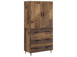 Cabinet Set 2 pcs Old Wood 66 x 34.5 x 90 cm Engineered Wood 3416644