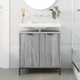 Bathroom Sink Cabinet with Door Grey Sonoma 60.5 x 33.5 x 61 cm 883420