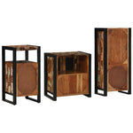 Bathroom Furniture Set 3 pcs Multicolour Solid Reclaimed Wood 3305613