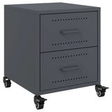 Bedside Cabinets 2 pcs Anthracite 36x39x43.5 cm Steel 846631