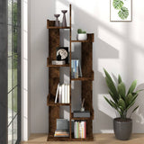 Book Cabinet 48x25.5x140 cm Smoked Oak Engineered Wood 816005