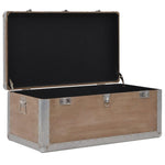 Storage Box Solid Fir Wood 91x52x40 cm Brown 246124