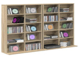CD Cabinet 2 pcs Sonoma Oak 65 x 23.5 x 97.5 cm Engineered Wood 8012679