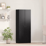 Office Cabinet Black Oak 60 x 32 x 152.5 cm Engineered Wood 3365560