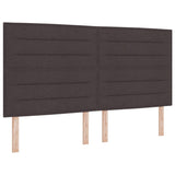 ZNTS Bed Frame Dark Brown 180x200 cm Fabric 3344672