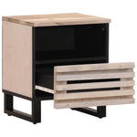 Bedside Cabinets 2 pcs 40x33x46 cm Solid Wood Bleached Mango 377473