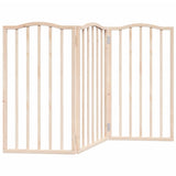 Dog Gate Foldable 3 Panels 150 cm Poplar Wood 352206