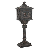 Standing Mailbox Bronze 42.5 x 29.5 x 117 cm Cast Aluminum 42023495