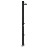 Outdoor Solar shower Black 217 cm PVC and Aluminium 42003412