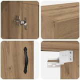 Wall Mounted Cabinet Artisan Oak 69.5 x 34 x 90 cm 882428