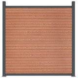 Fence Panel Brown 699x186 cm WPC 3282801